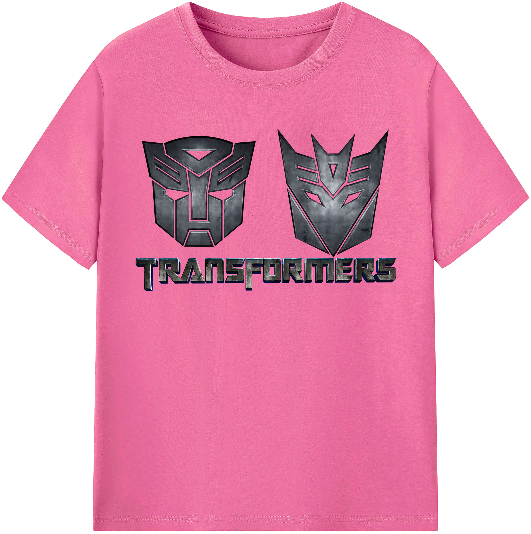 （画像用） Transformers トランスフォーマー レディースカジュアルプリントTシャツ（綿100％）